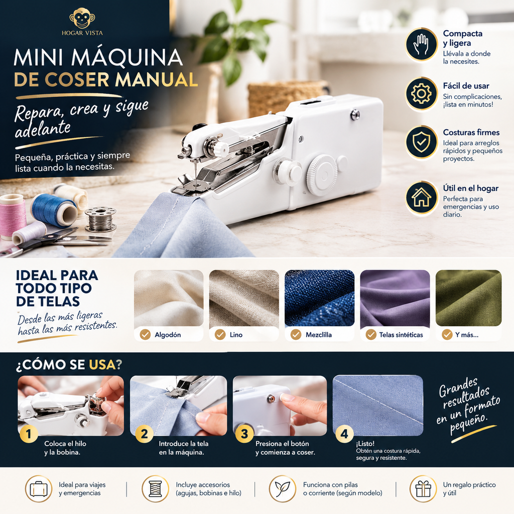 Mini Maquina De Coser Manual