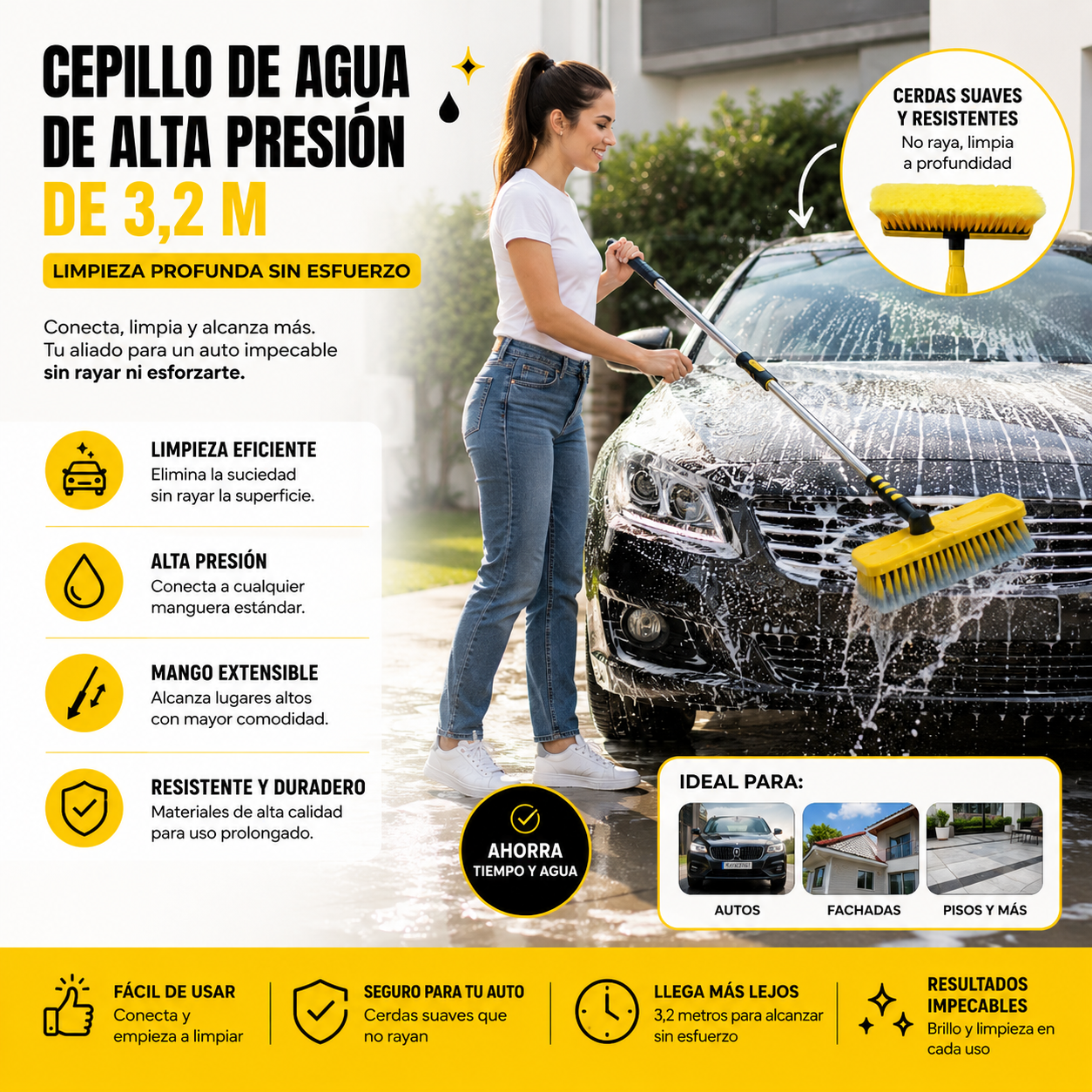 Cepillo de Agua de Alta Presión