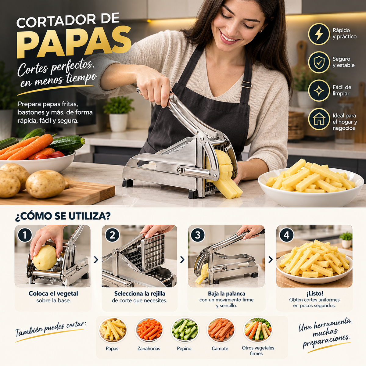 CORTADOR DE PAPAS
