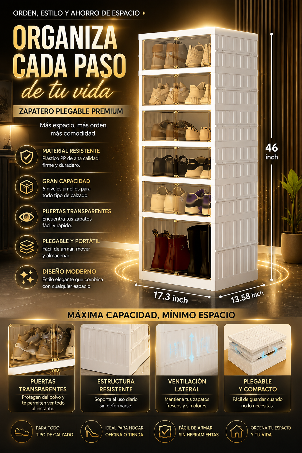 ZAPATERA DE 12 CAJONES