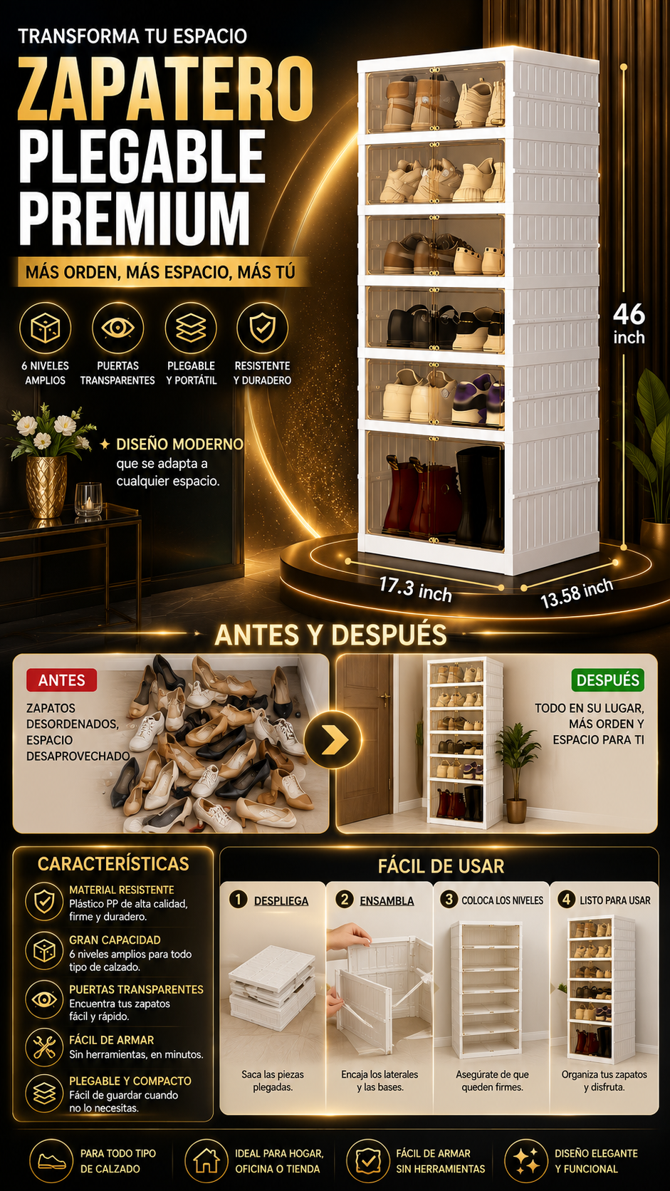 ZAPATERA DE 12 CAJONES