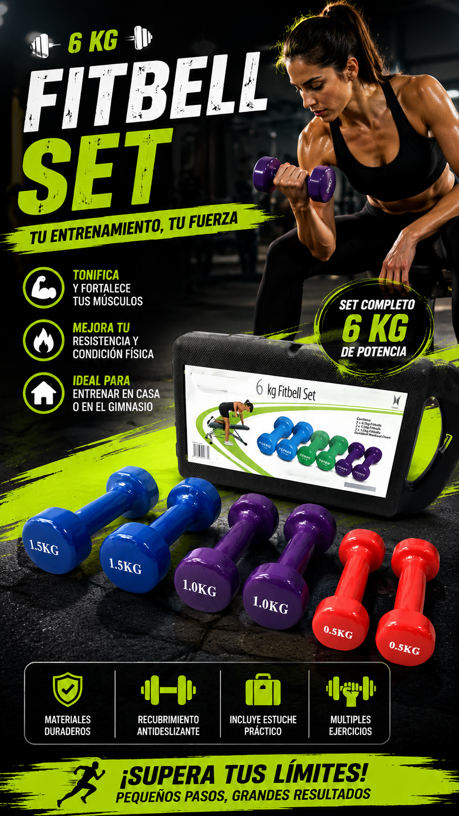 SET DE JUEGOS DE 6 MANCUERNAS