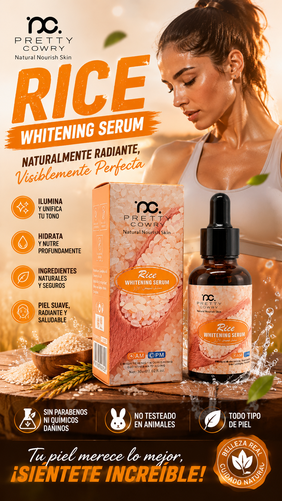 SERUM FACIAL DE EXTRACTO DE ARROZ
