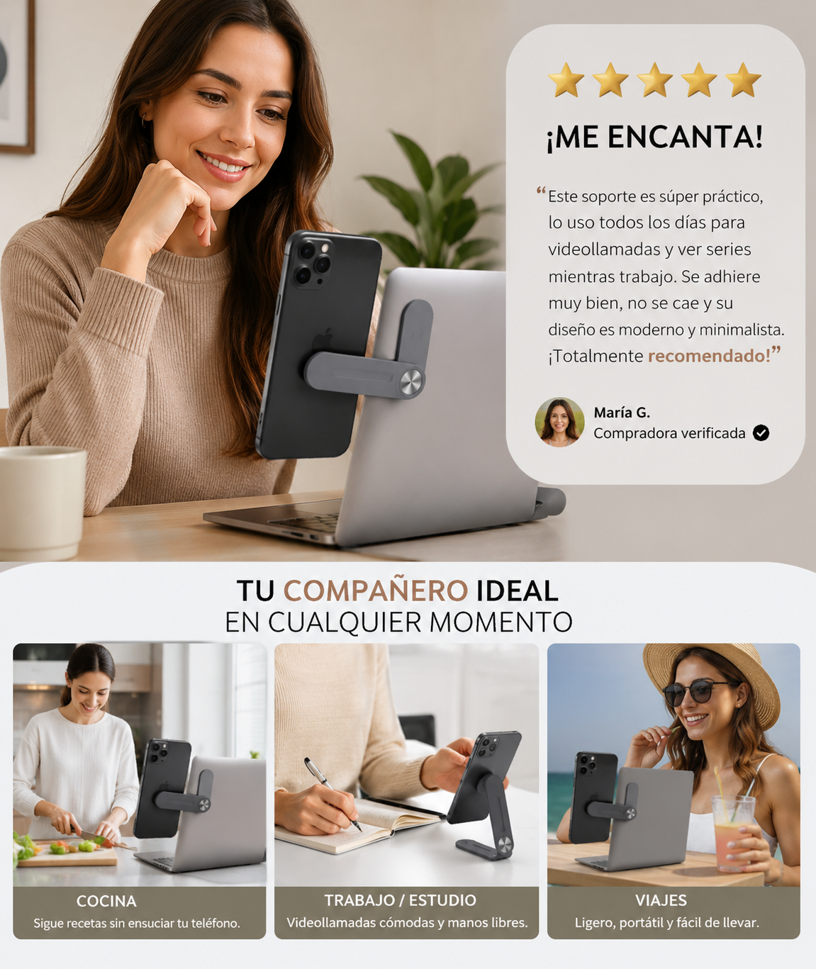 SOPORTE DE CELULAR PINZA