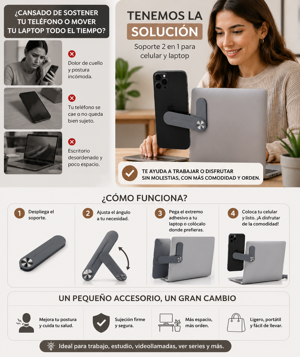 SOPORTE DE CELULAR PINZA