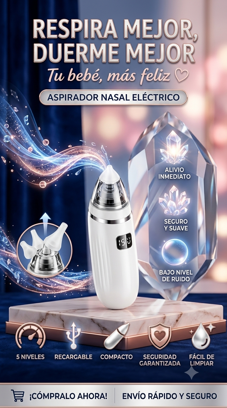 Aspirador eléctrico nariz oidos de bebe
