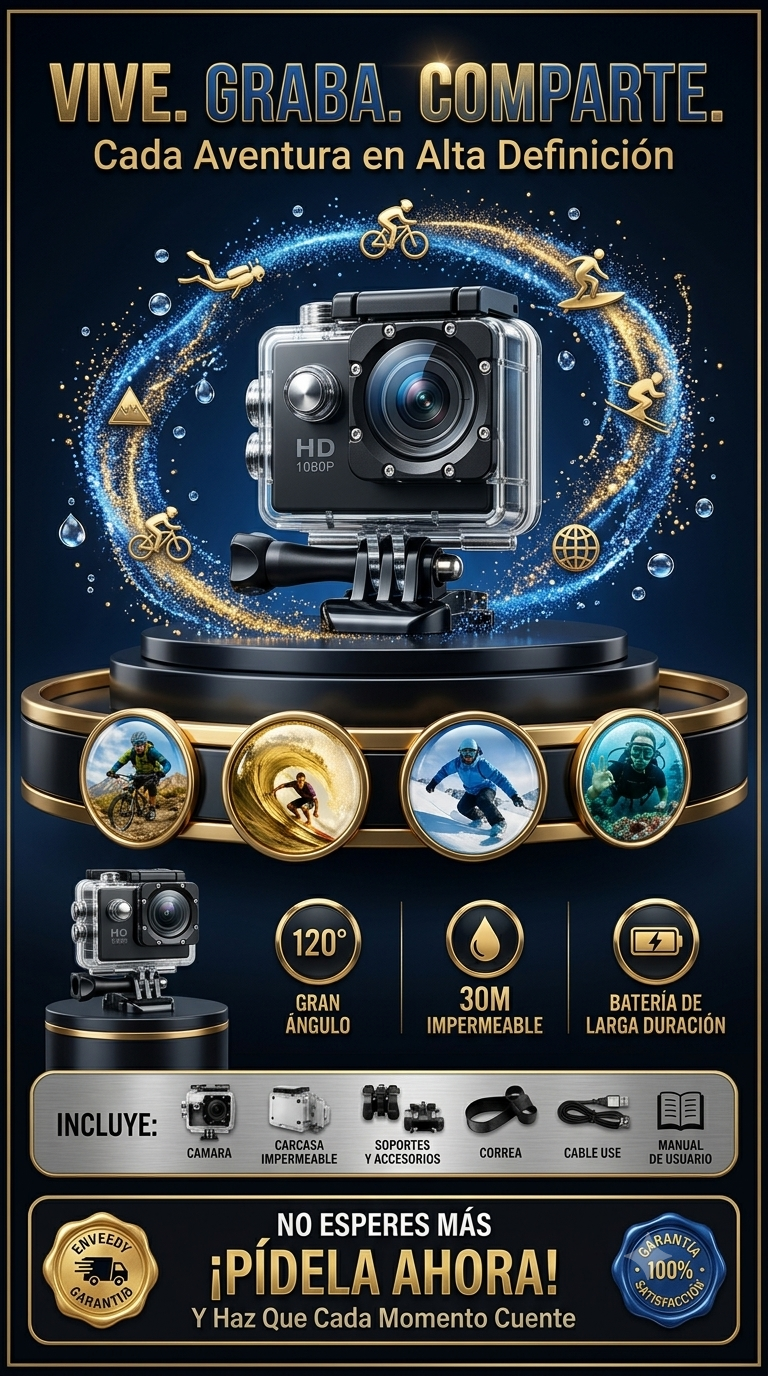 Camara Go Pro Deportiva full hd