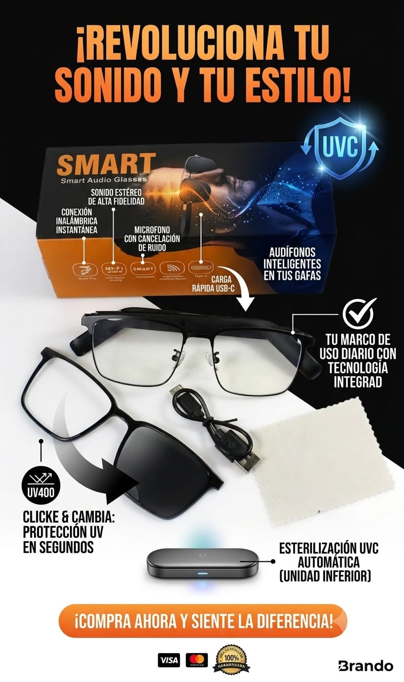 GAFAS 2 EN 1 CON BLUETOOTH