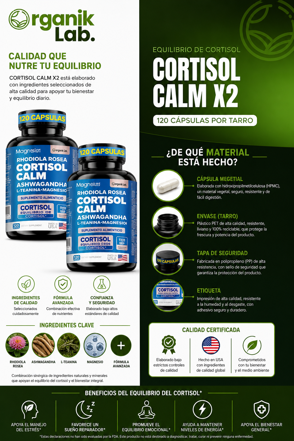 Cortisol Calm Combo X2