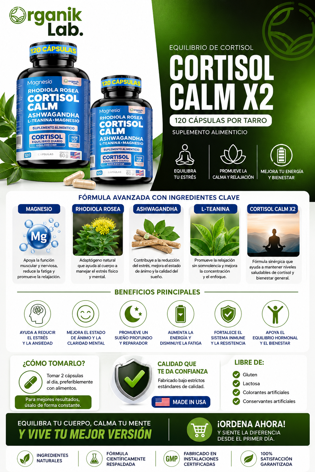 Cortisol Calm Combo X2