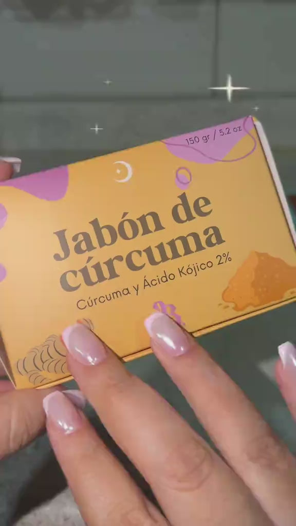 KIT BLANQUEADOR+ 2 JABONES CURCUMA